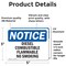 Signmission Diesel Combustible Flammable No Smoking OSHA Notice Sign, Vinyl Decal, 5in W x 3.5in L, 2PK OS-2PACK-NS-D-35-L-10988 - alternate 3